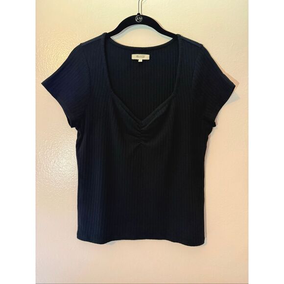 Madewell Tops - Madewell Ribbed Sweetheart Tee